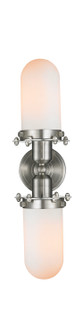 Austere LED Bath Vanity in Brushed Satin Nickel (405|900-2W-SN-CE231-SN-W-LED)