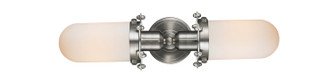 Austere Two Light Bath Vanity in Brushed Satin Nickel (405|900-2W-SN-CE231-SN-W)