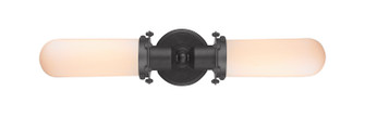 Austere Two Light Bath Vanity in Matte Black (405|900-2W-BK-CE228-BK-W)