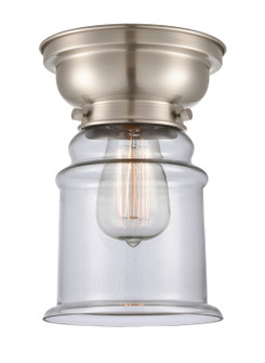 Franklin Restoration One Light Flush Mount in Brushed Satin Nickel (405|623-1F-SN-G182)