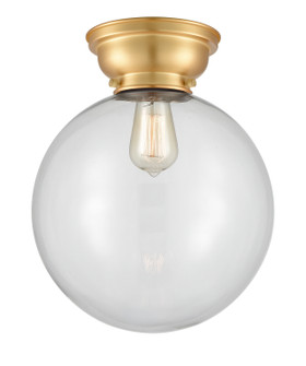 Franklin Restoration One Light Flush Mount in Satin Gold (405|623-1F-SG-G202-12)