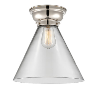 Franklin Restoration One Light Flush Mount in Polished Nickel (405|623-1F-PN-G42-L)