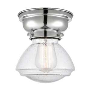 Franklin Restoration One Light Flush Mount in Polished Chrome (405|623-1F-PC-G324)