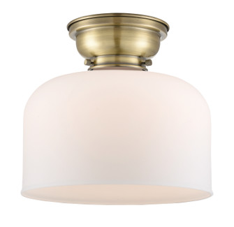 Franklin Restoration One Light Flush Mount in Antique Brass (405|623-1F-AB-G71-L)