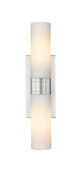 Downtown Urban Two Light Bath Vanity in Satin Nickel (405|617-2W-SN-G617-8SWH)