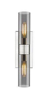 Downtown Urban Two Light Bath Vanity in Polished Nickel (405|617-2W-PN-G617-8SM)
