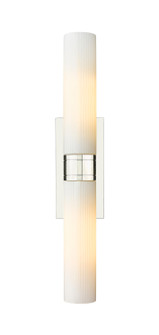 Downtown Urban Two Light Bath Vanity in Polished Nickel (405|617-2W-PN-G617-11SWH)