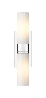 Downtown Urban Two Light Bath Vanity in Polished Chrome (405|617-2W-PC-G617-8SWH)