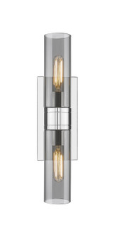 Downtown Urban Two Light Bath Vanity in Polished Chrome (405|617-2W-PC-G617-8SM)
