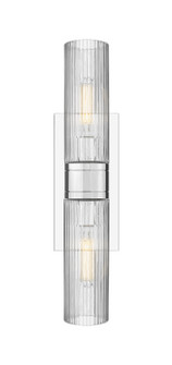 Downtown Urban Two Light Bath Vanity in Polished Chrome (405|617-2W-PC-G617-8SCL)