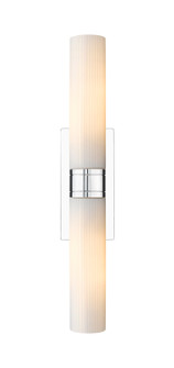 Downtown Urban Two Light Bath Vanity in Polished Chrome (405|617-2W-PC-G617-11SWH)