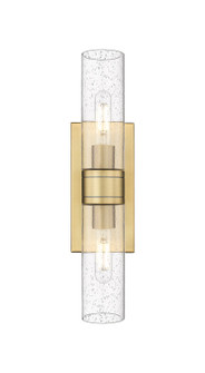 Downtown Urban Two Light Bath Vanity in Brushed Brass (405|617-2W-BB-G617-8SDY)