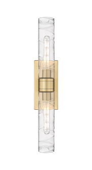 Downtown Urban Two Light Bath Vanity in Brushed Brass (405|617-2W-BB-G617-11DE)