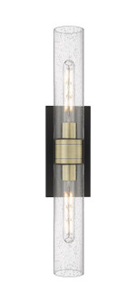Downtown Urban Two Light Bath Vanity in Black Antique Brass (405|617-2W-BAB-G617-11SDY)