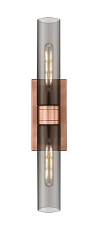 Downtown Urban LED Bath Vanity in Antique Copper (405|617-2W-AC-G617-11SM)