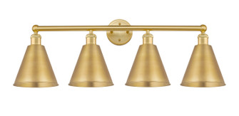 Edison Four Light Bath Vanity in Satin Nickel (405|616-4W-SN-MBC-8-SN)