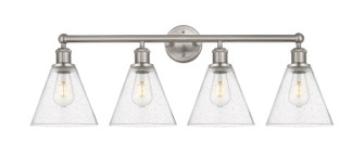 Edison Four Light Bath Vanity in Satin Nickel (405|616-4W-SN-GBC-84)