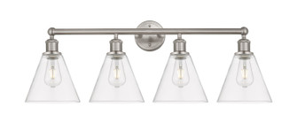 Edison Four Light Bath Vanity in Satin Nickel (405|616-4W-SN-GBC-82)