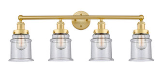 Edison Four Light Bath Vanity in Brushed Satin Nickel (405|616-4W-SN-G182)