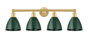 Edison Four Light Bath Vanity in Satin Gold (405|616-4W-SG-MBD-75-GR)