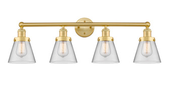 Edison Four Light Bath Vanity in Satin Gold (405|616-4W-SG-G62)