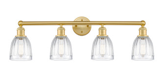 Edison Four Light Bath Vanity in Satin Gold (405|616-4W-SG-G442)