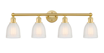 Edison Four Light Bath Vanity in Satin Gold (405|616-4W-SG-G441)