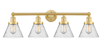 Edison Four Light Bath Vanity in Satin Gold (405|616-4W-SG-G44)