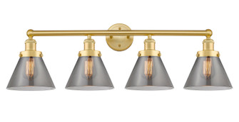 Edison Four Light Bath Vanity in Satin Gold (405|616-4W-SG-G43)