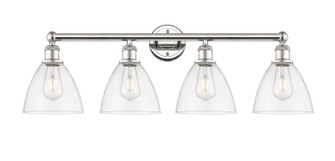 Edison Four Light Bath Vanity in Polished Nickel (405|616-4W-PN-GBD-752)