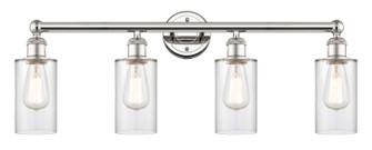 Edison Four Light Bath Vanity in Polished Nickel (405|616-4W-PN-G802)
