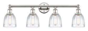 Edison Four Light Bath Vanity in Polished Nickel (405|616-4W-PN-G442)