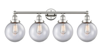 Edison Four Light Bath Vanity in Polished Nickel (405|616-4W-PN-G202-8)