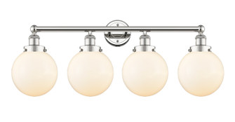 Edison Four Light Bath Vanity in Polished Nickel (405|616-4W-PN-G201-8)