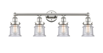 Edison Four Light Bath Vanity in Polished Nickel (405|616-4W-PN-G184S)