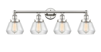 Edison Four Light Bath Vanity in Polished Nickel (405|616-4W-PN-G172)