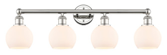 Edison Four Light Bath Vanity in Polished Nickel (405|616-4W-PN-G121-6)