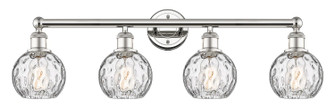 Edison Four Light Bath Vanity in Polished Nickel (405|616-4W-PN-G1215-6)