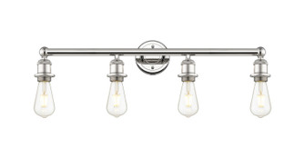 Edison Four Light Bath Vanity in Polished Nickel (405|616-4W-PN)
