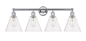 Edison Four Light Bath Vanity in Polished Chrome (405|616-4W-PC-GBC-82)