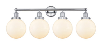 Edison Four Light Bath Vanity in Polished Chrome (405|616-4W-PC-G201-8)