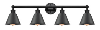 Edison Four Light Bath Vanity in Matte Black (405|616-4W-BK-M8-BK)