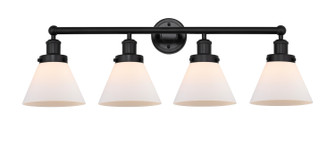 Edison Four Light Bath Vanity in Matte Black (405|616-4W-BK-G41)