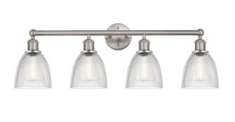 Edison Four Light Bath Vanity in Matte Black (405|616-4W-BK-G381)
