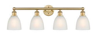 Edison Four Light Bath Vanity in Brushed Brass (405|616-4W-BB-G381)