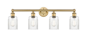 Edison Four Light Bath Vanity in Brushed Brass (405|616-4W-BB-G342)