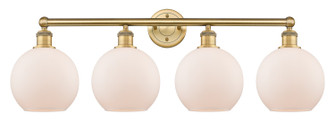Edison Four Light Bath Vanity in Brushed Brass (405|616-4W-BB-G121-8)