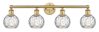 Edison Four Light Bath Vanity in Brushed Brass (405|616-4W-BB-G1215-6)