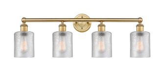 Edison Four Light Bath Vanity in Brushed Brass (405|616-4W-BB-G112)