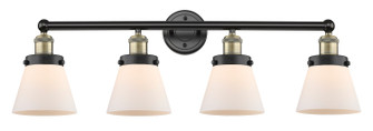 Edison Four Light Bath Vanity in Black Antique Brass (405|616-4W-BAB-G61)